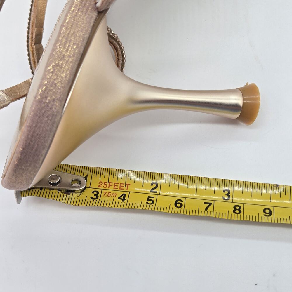Dune London Majesty Rose Gold Rhinestone Kitten Heel Sz 8 39EU NEW Glam Wedding - Picture 10 of 11